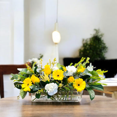 Mixed Yellow Blooms Centerpiece